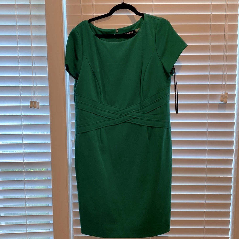 Green cocktail dress